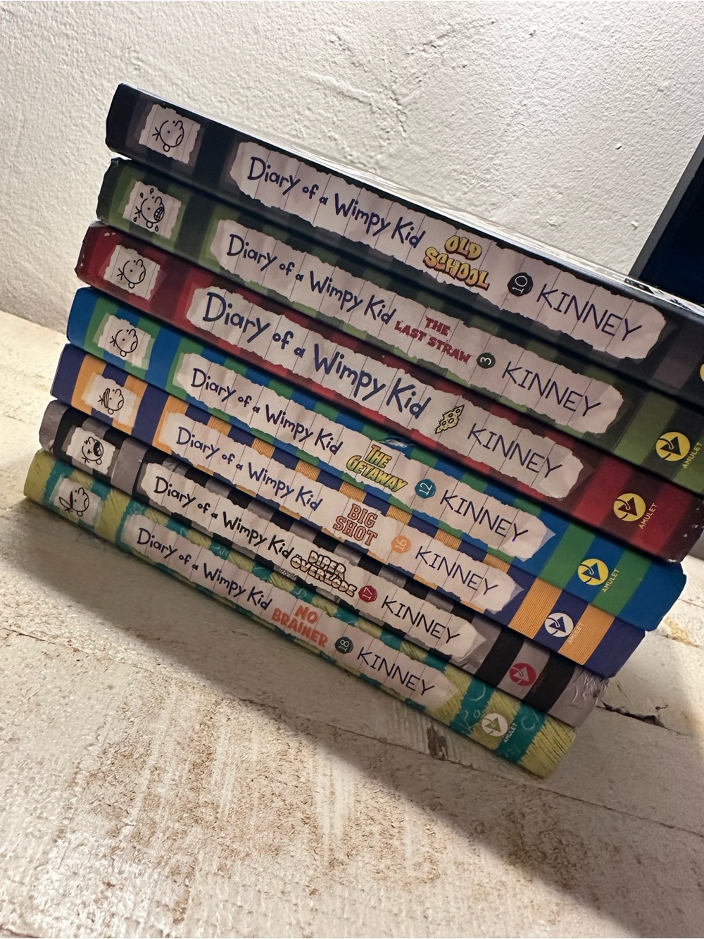 Diary of a Wimpy Kid Hardcover Book Lot of 7 Jeff Kinne